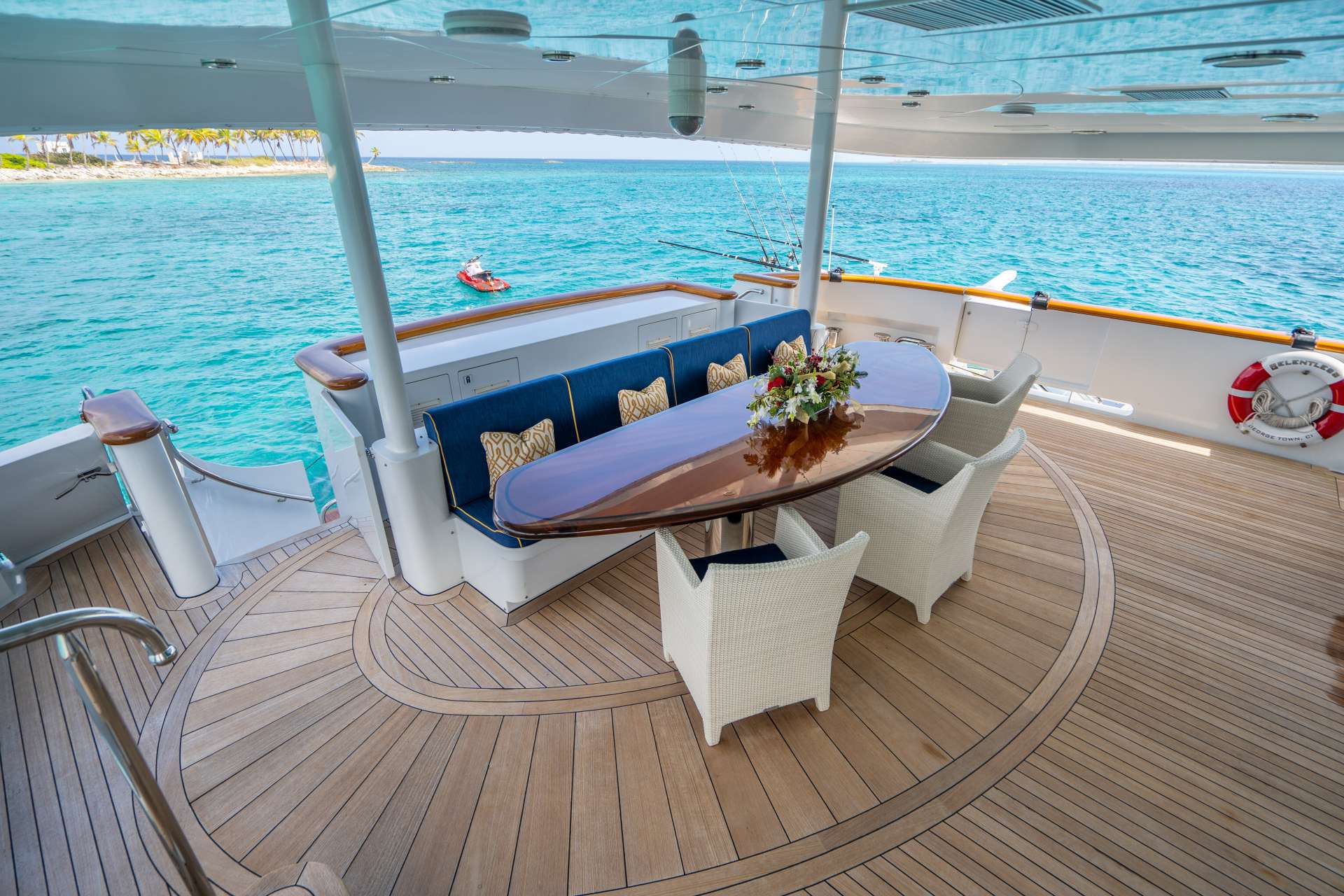 RELENTLESS Yacht Charter - Aft Deck