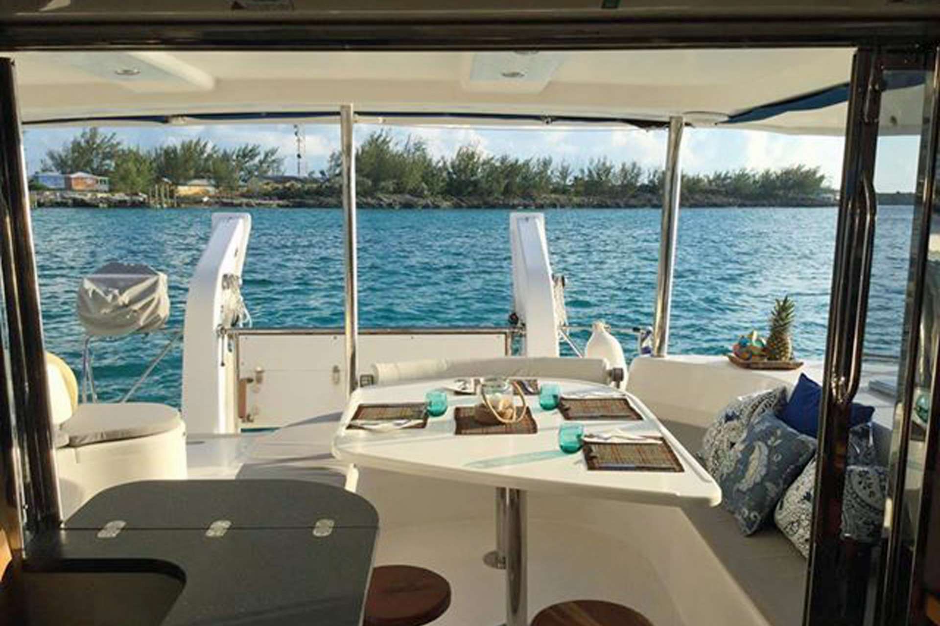 DESTINY III Yacht Charter - Beautiful Views from the Aft Deck