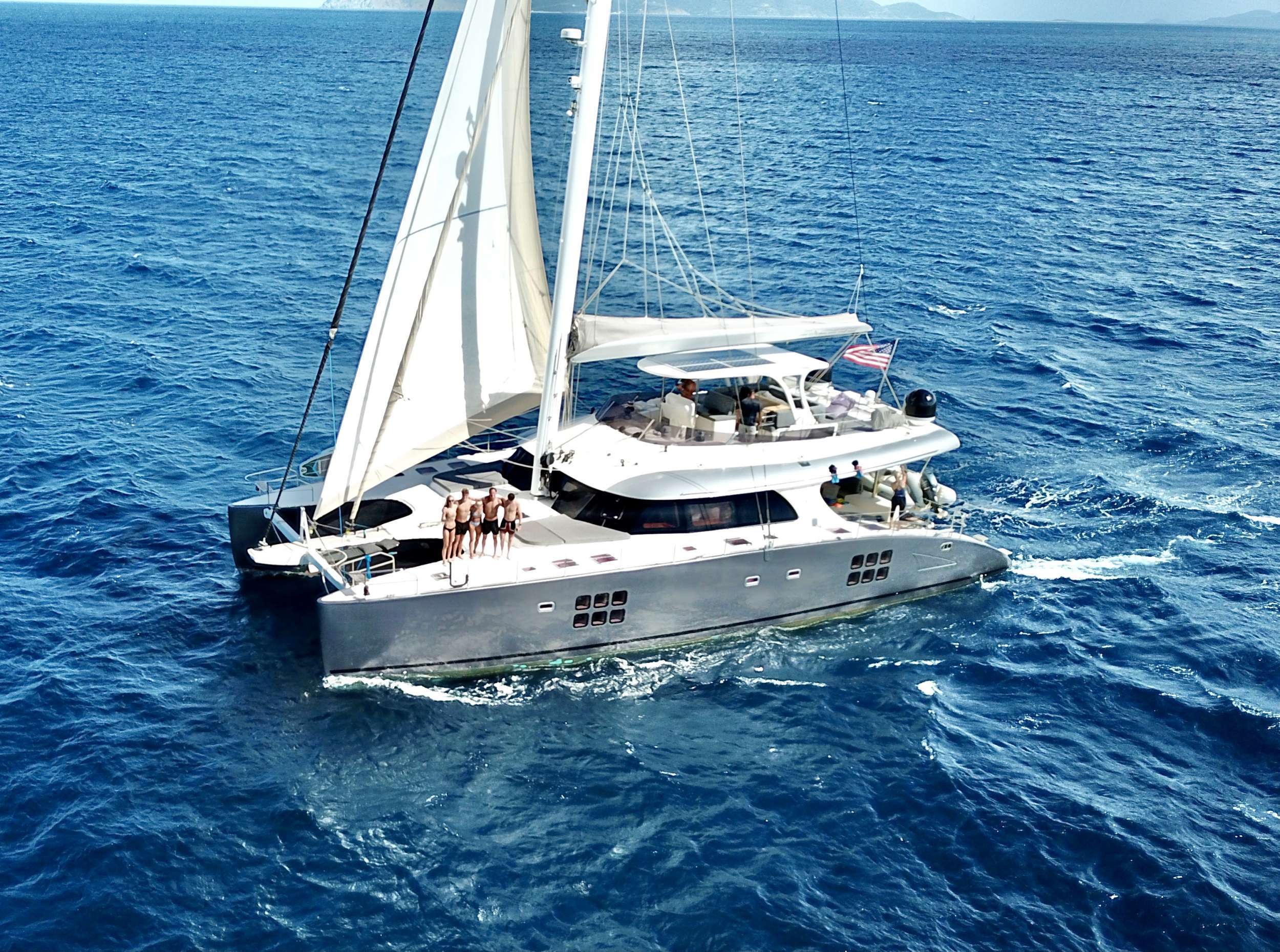 catamaran excess in the BVI