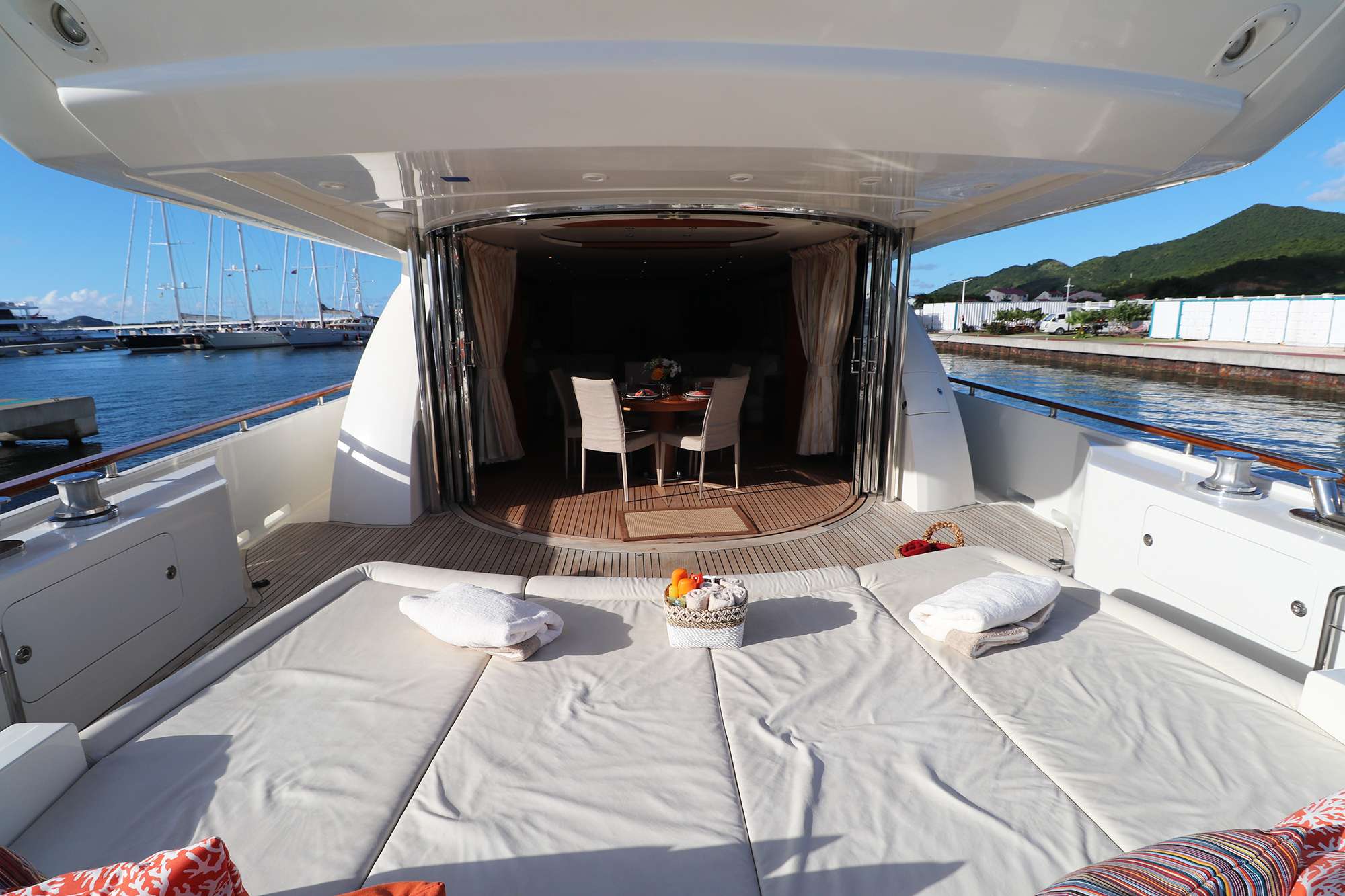ECLIPSE 114 Yacht Charter - Large Aft Deck Lounge Area