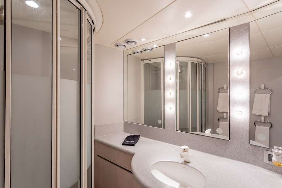 Twin suite head and shower