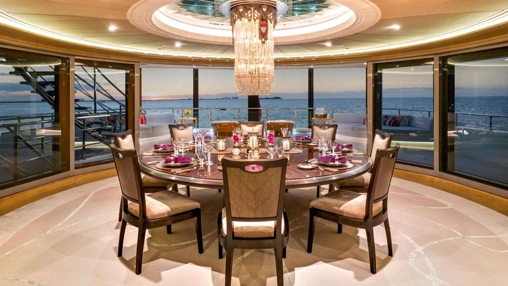 Amaryllis Yacht Charter - Main dining