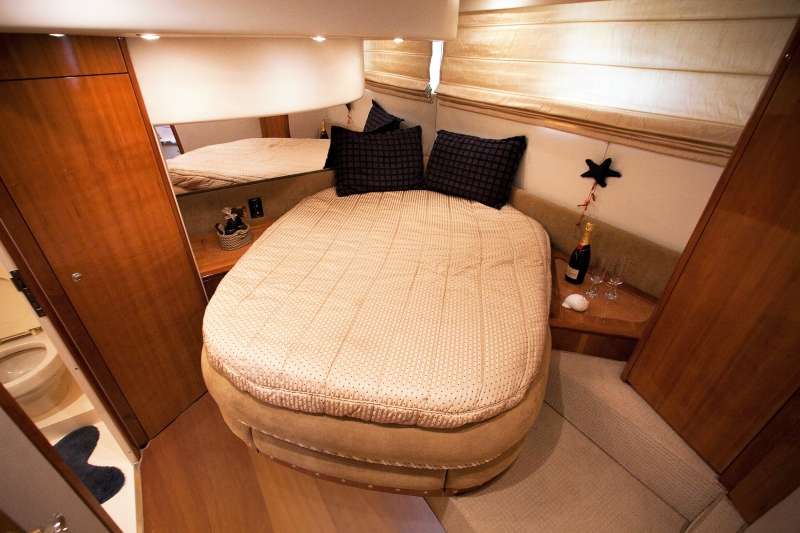 AVENTURA II Yacht Charter - VIP cabin with a large en suite bathroom and separate shower unit