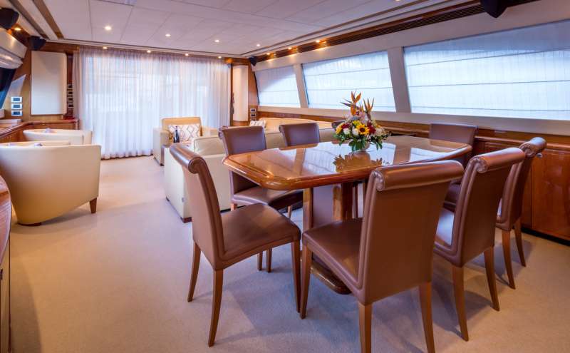 PIOLA Yacht Charter - Dining area