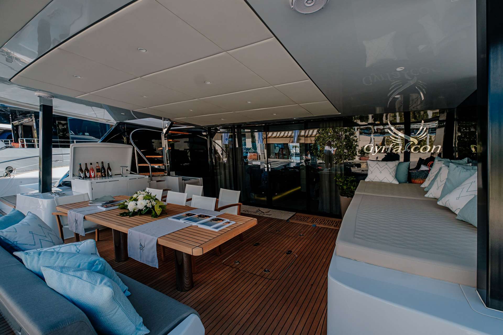 GYRFALCON Yacht Charter - Aft Deck
