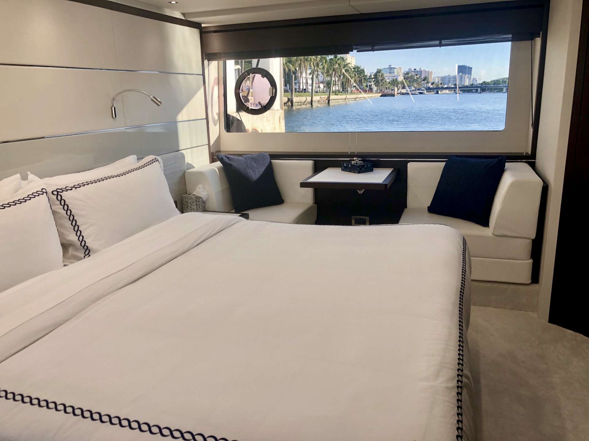 Master stateroom - settee view