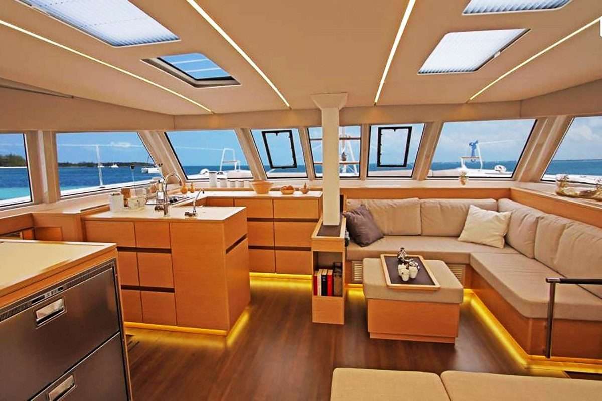 ILLUSION Yacht Charter - Salon and Galley