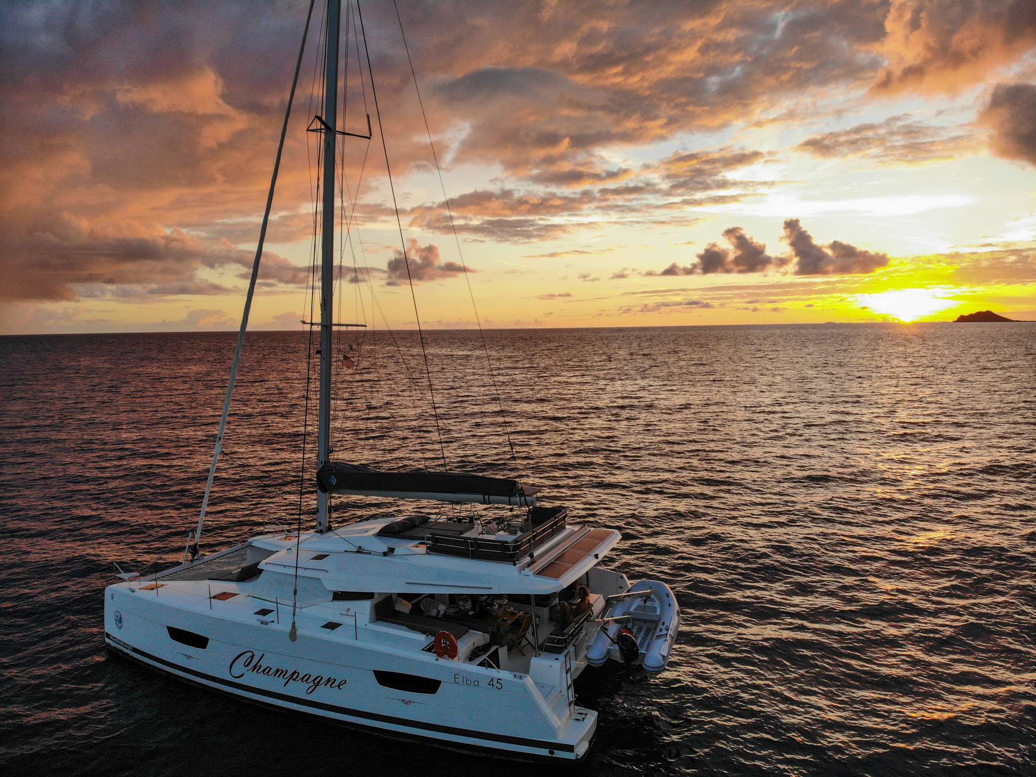 Champagne Crewed Catamaran Charter Caribbean View Availability