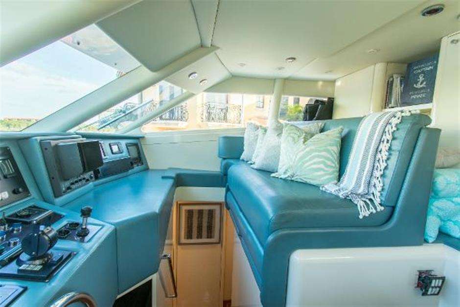 Inside wheelhouse