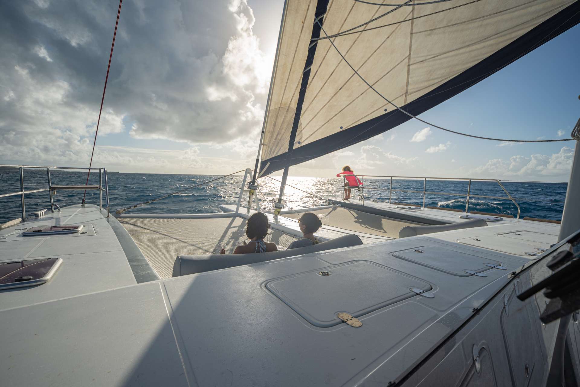 relaxing underway