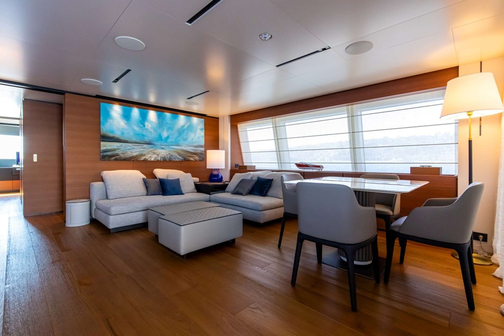 Penelope Yacht Charter - Upper deck salon