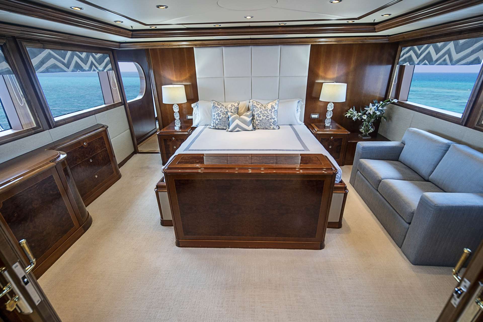 CAMILLE Yacht Charter - On deck Master stateroom