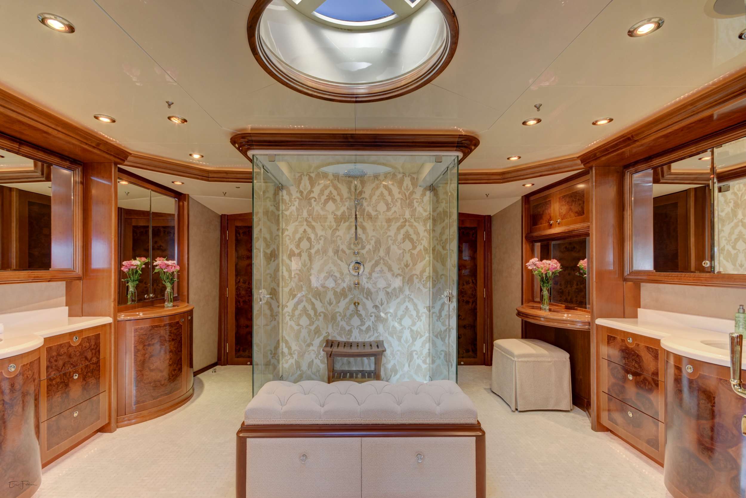 CAMILLE Yacht Charter - His and Hers Master bath
