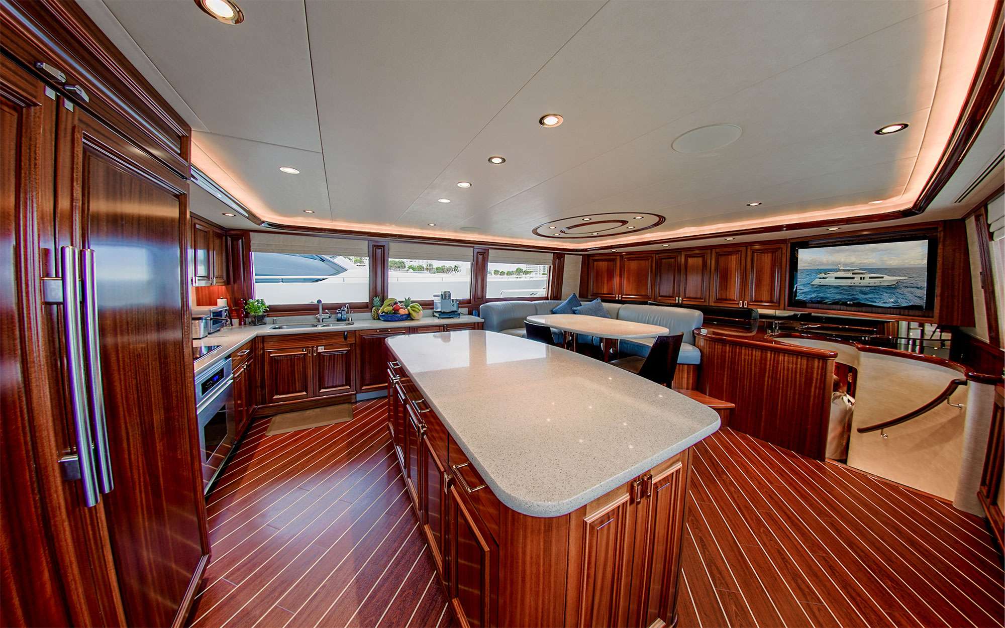 Galley w/ seating