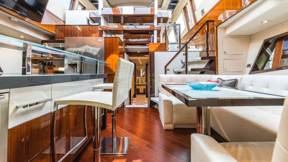 HELIOS Yacht Charter - Galley/dining area