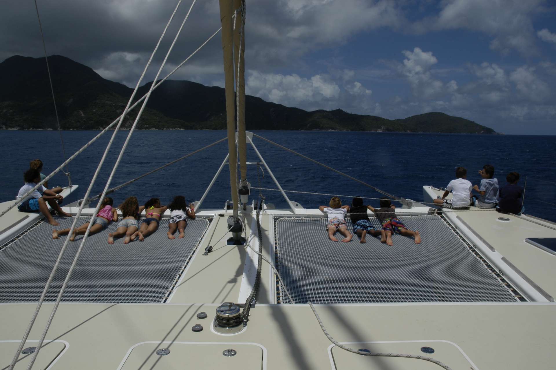 LONESTAR Yacht Charter - Large trampolines for relaxing
