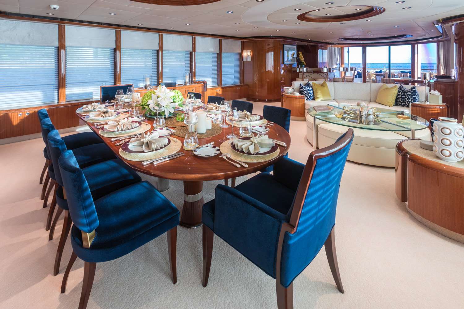 AMICA MEA Yacht Charter - Dining Area