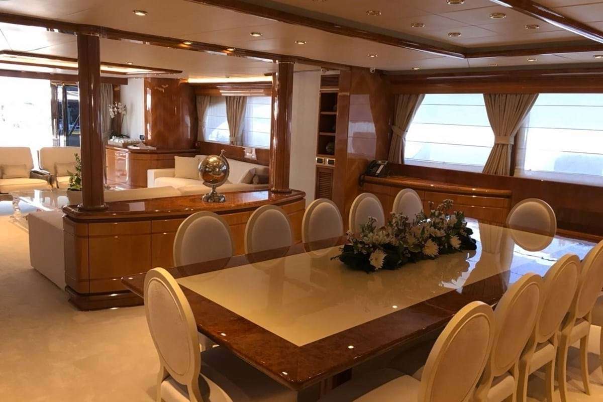 Main deck dining table