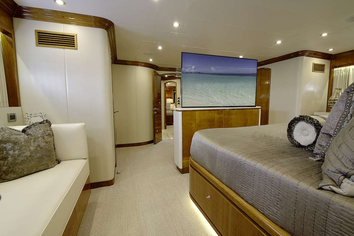 Master Stateroom with TV up