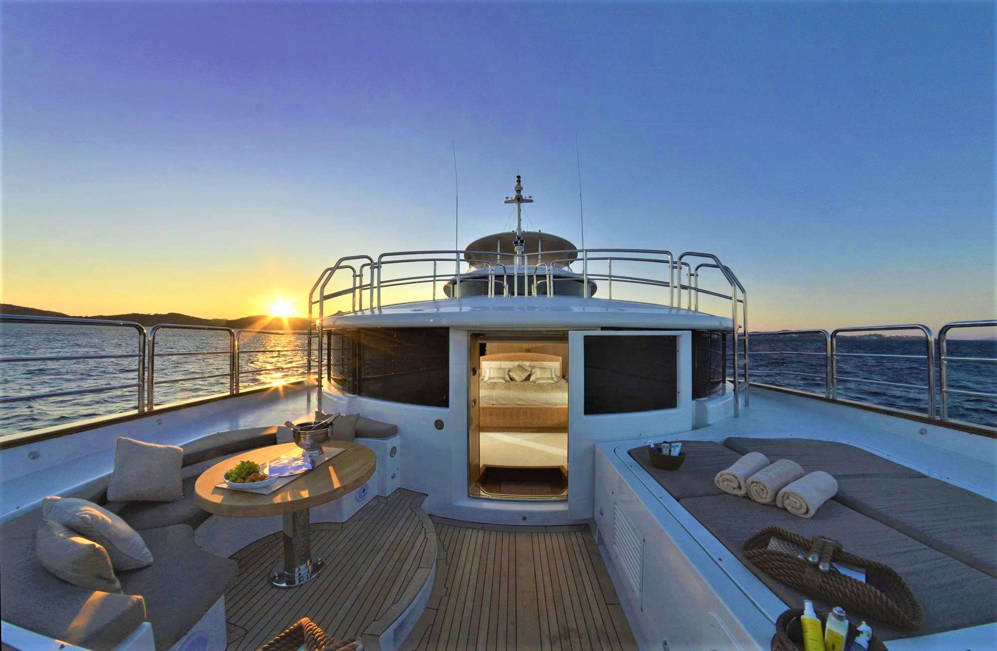 GRANDE AMORE Yacht Charter - Master Cabin on Main Deck, Private Terrace