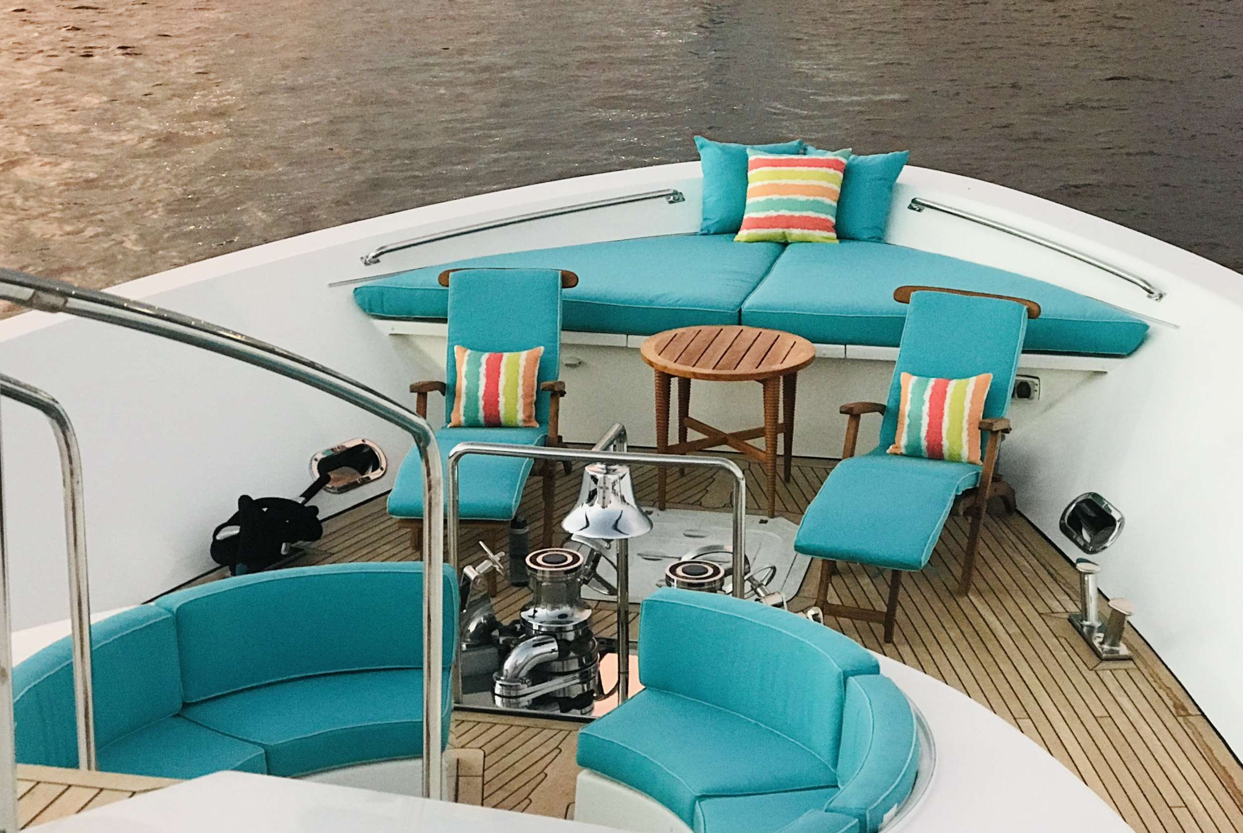 Bow seating and sunning