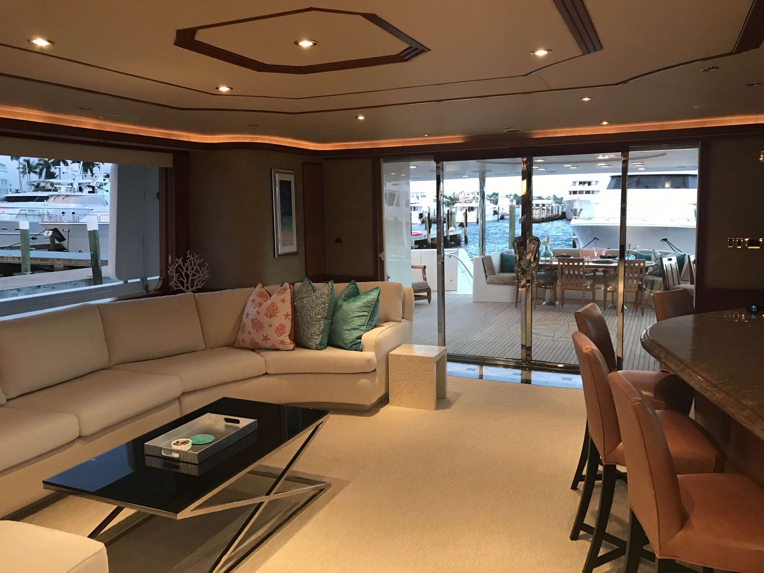 Main Salon looking aft