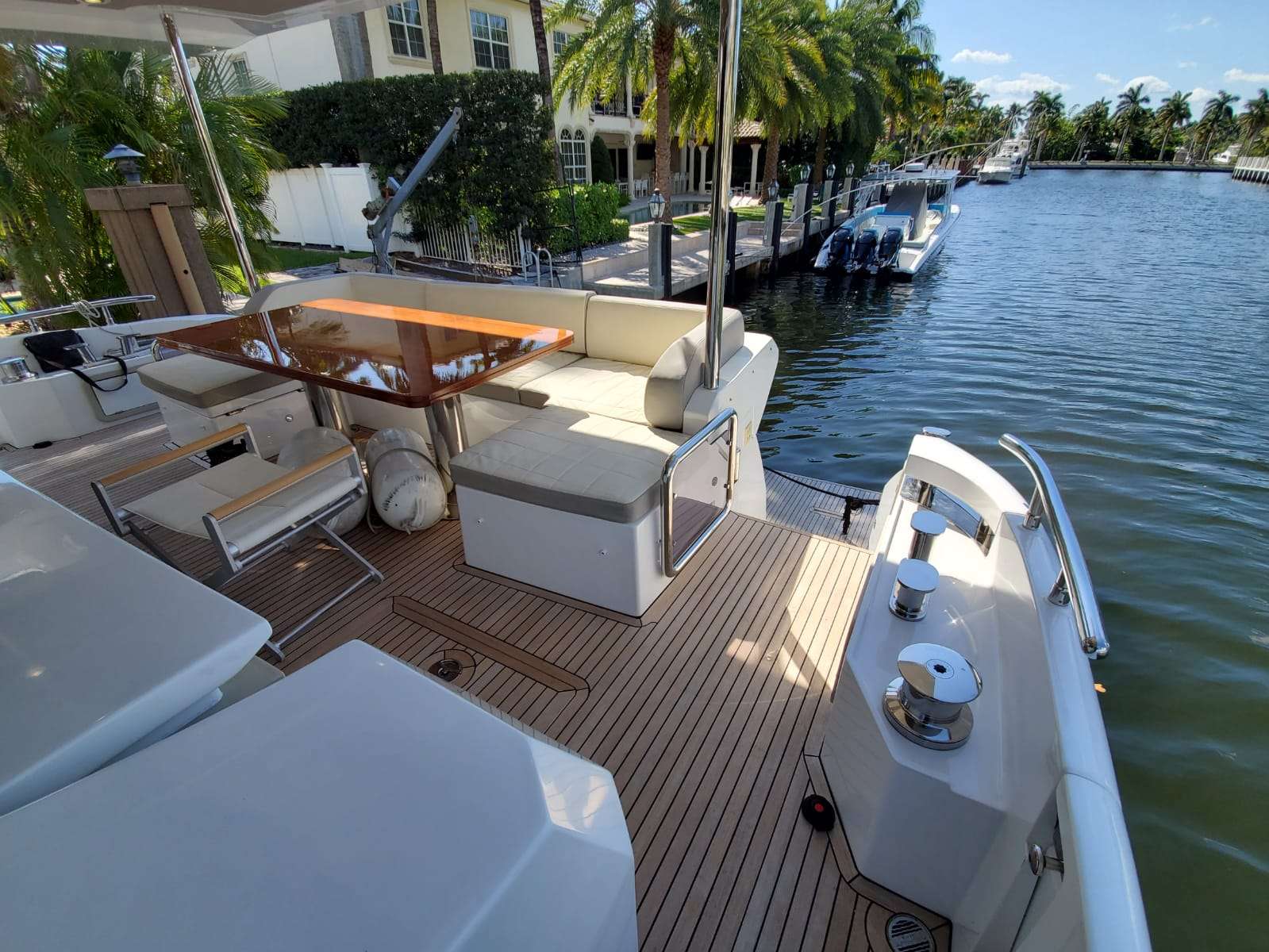 No Name Yacht Charter - Aft Deck Seating