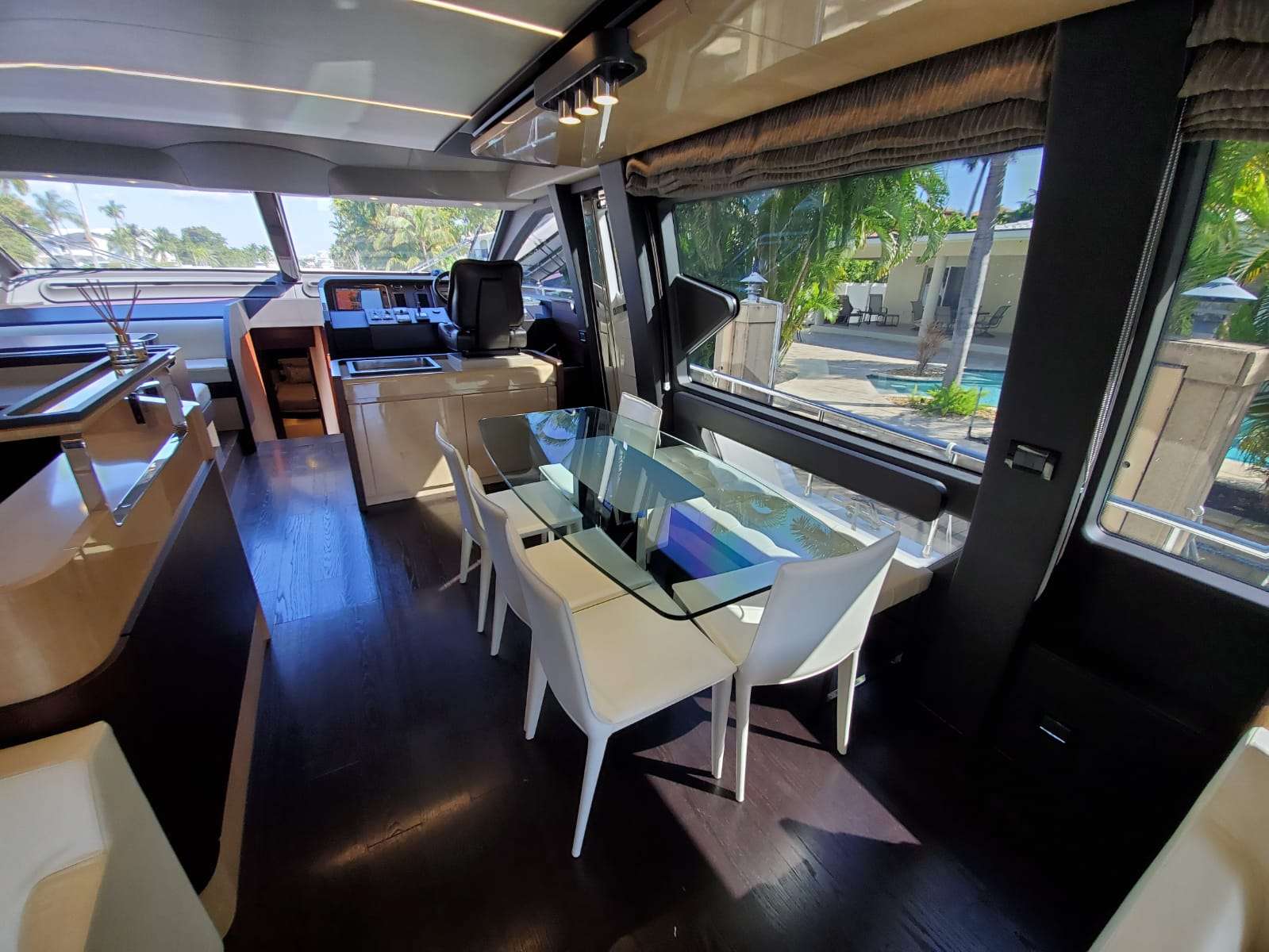 No Name Yacht Charter - Interior Dining Area
