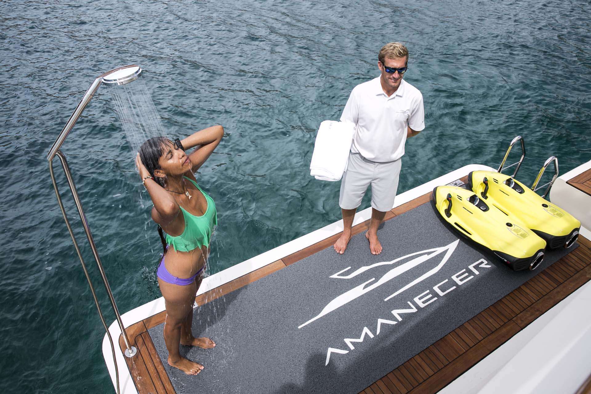 AMANECER Yacht Charter - Swim Platform