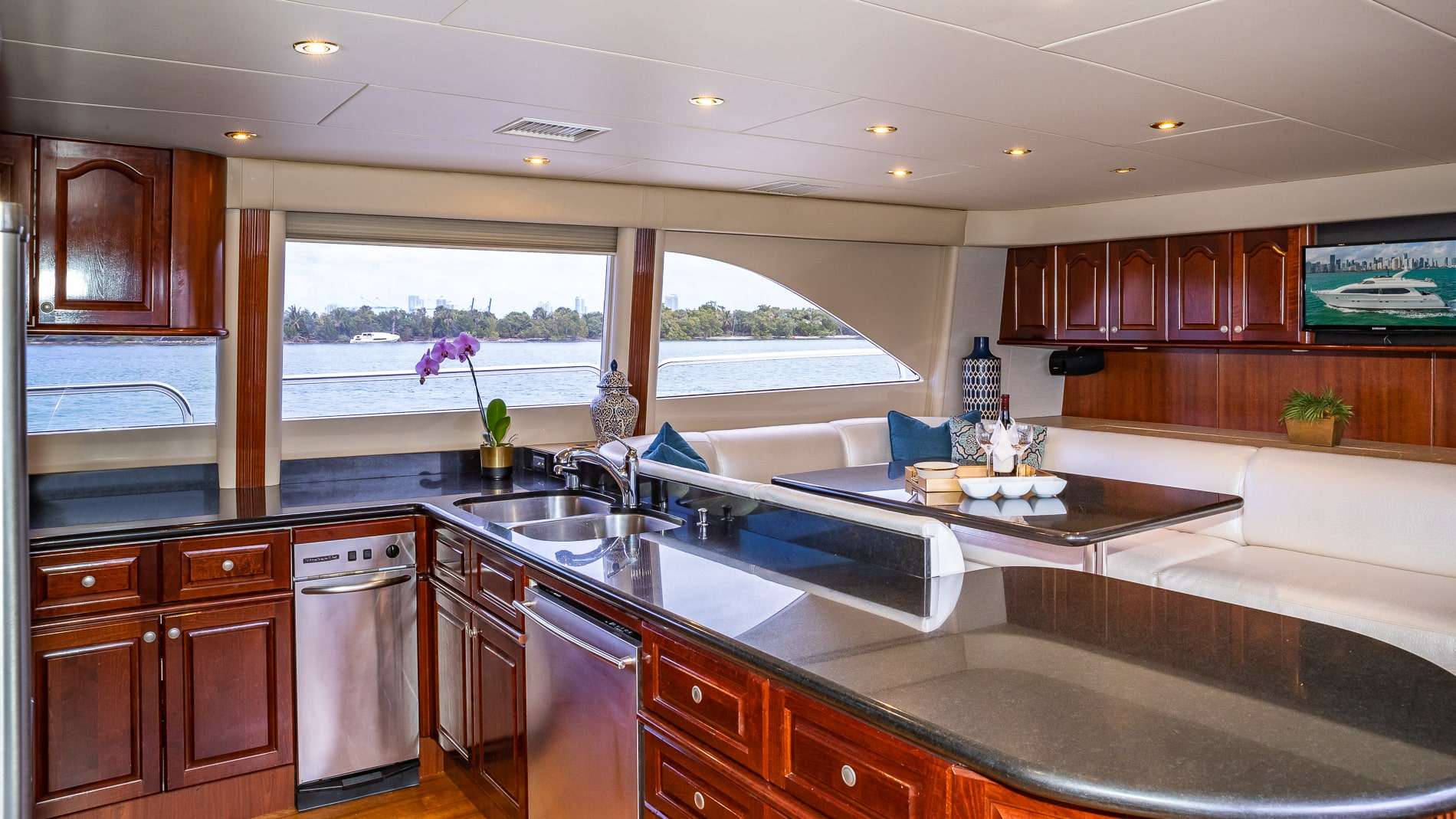 Galley and seating