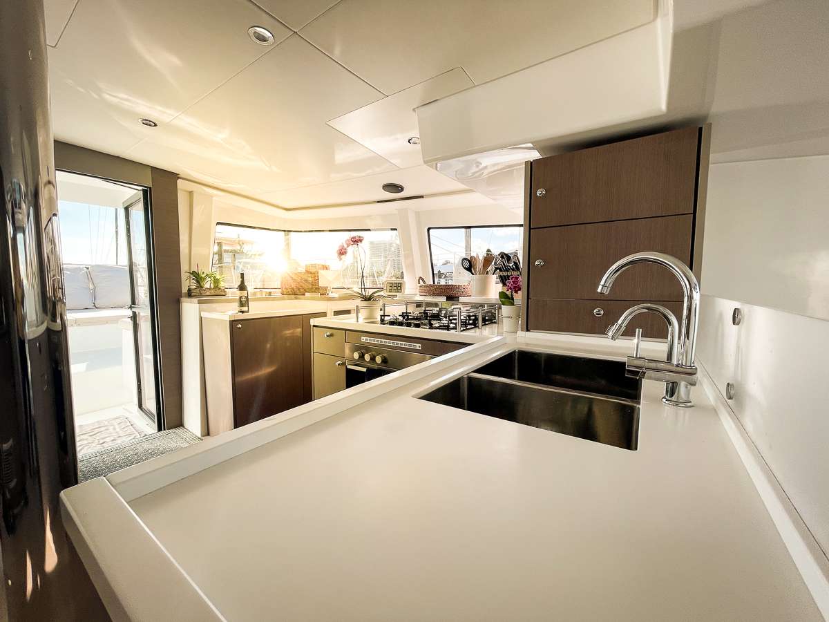 Stylish and elegant galley - where the magic happens!