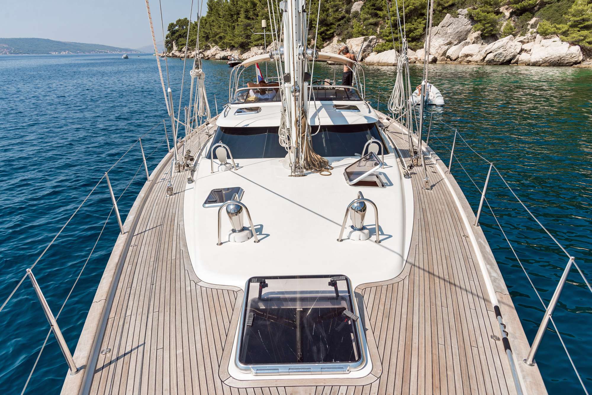 Looking Aft from the Bow