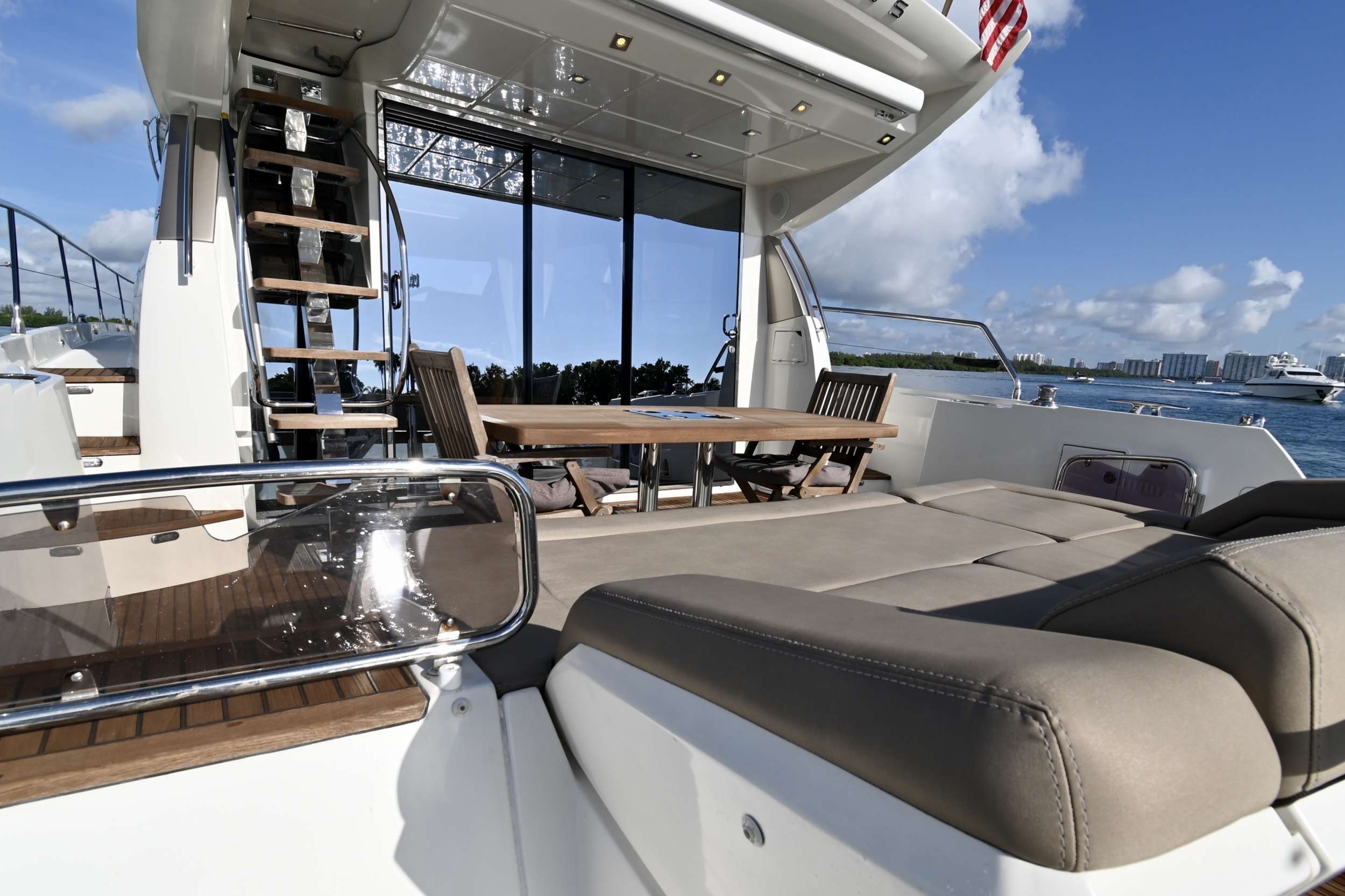 60 Prestige Yacht Charter - Aft