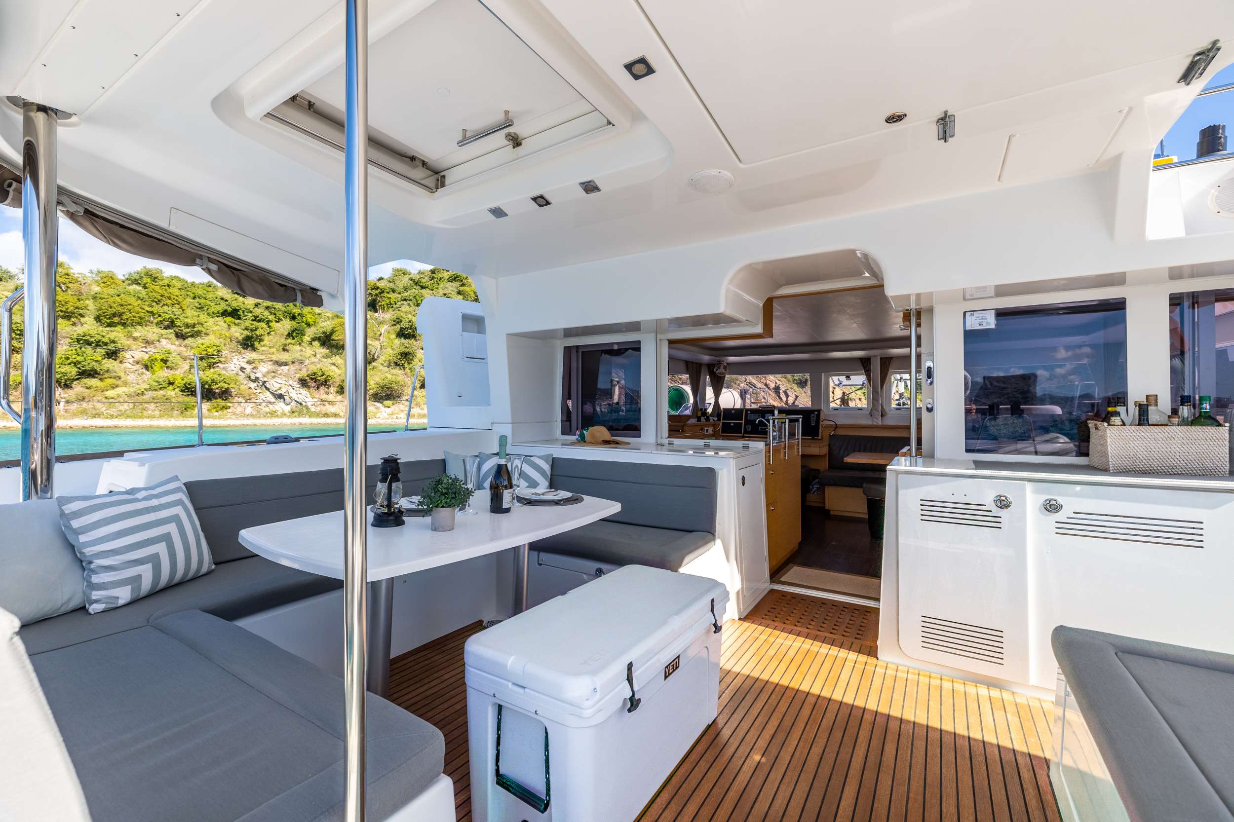 MISS SUMMER Yacht Charter - Bow and foredeck lounging area