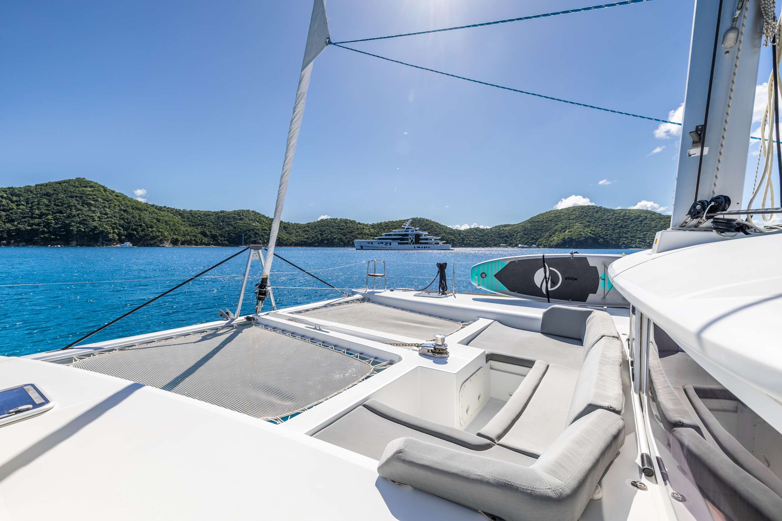 MISS SUMMER Yacht Charter - Lounging on the foredeck