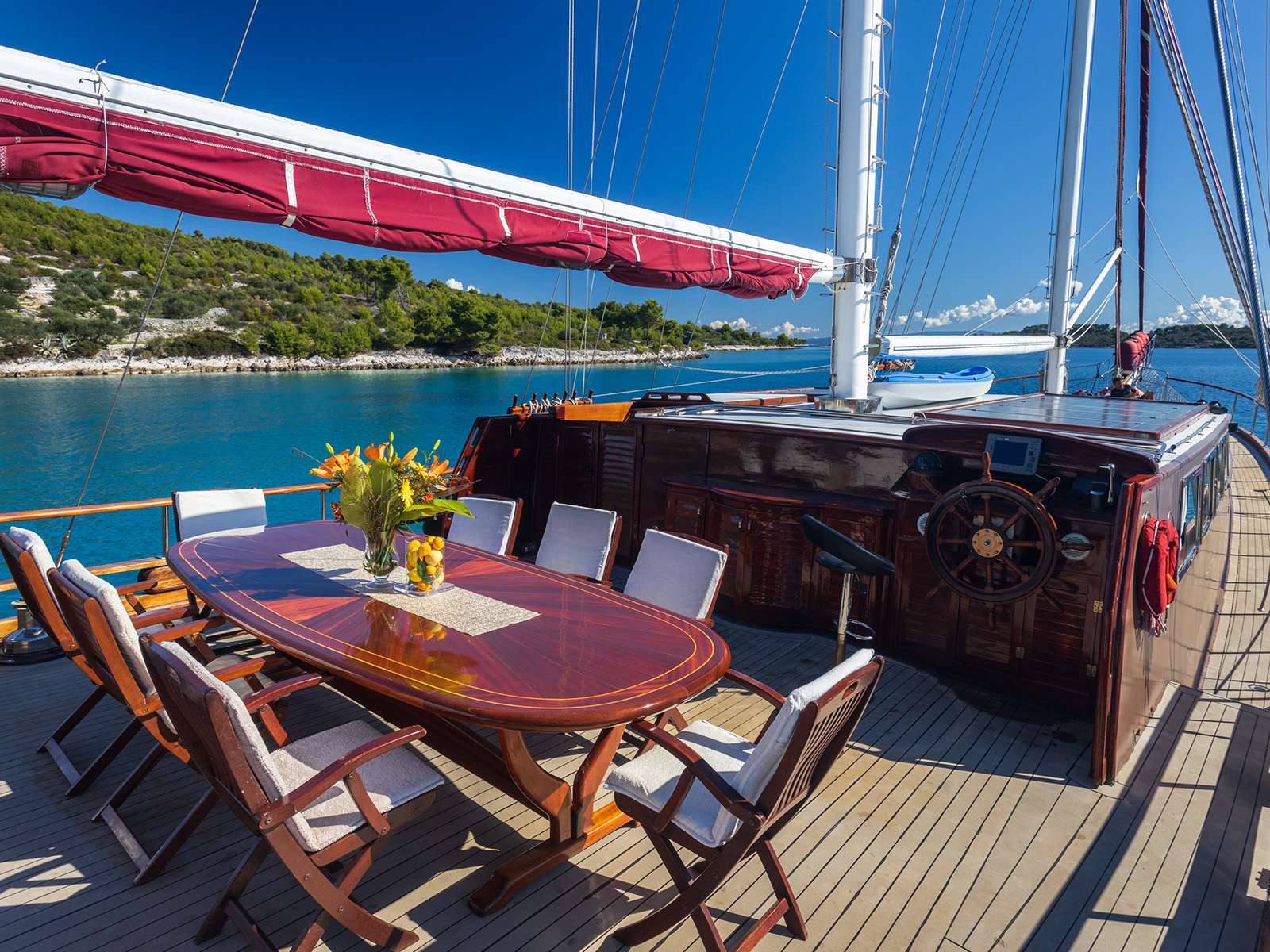 Gulet Nostra Vita Yacht Charter - NOSTRA VITA - Aft deck