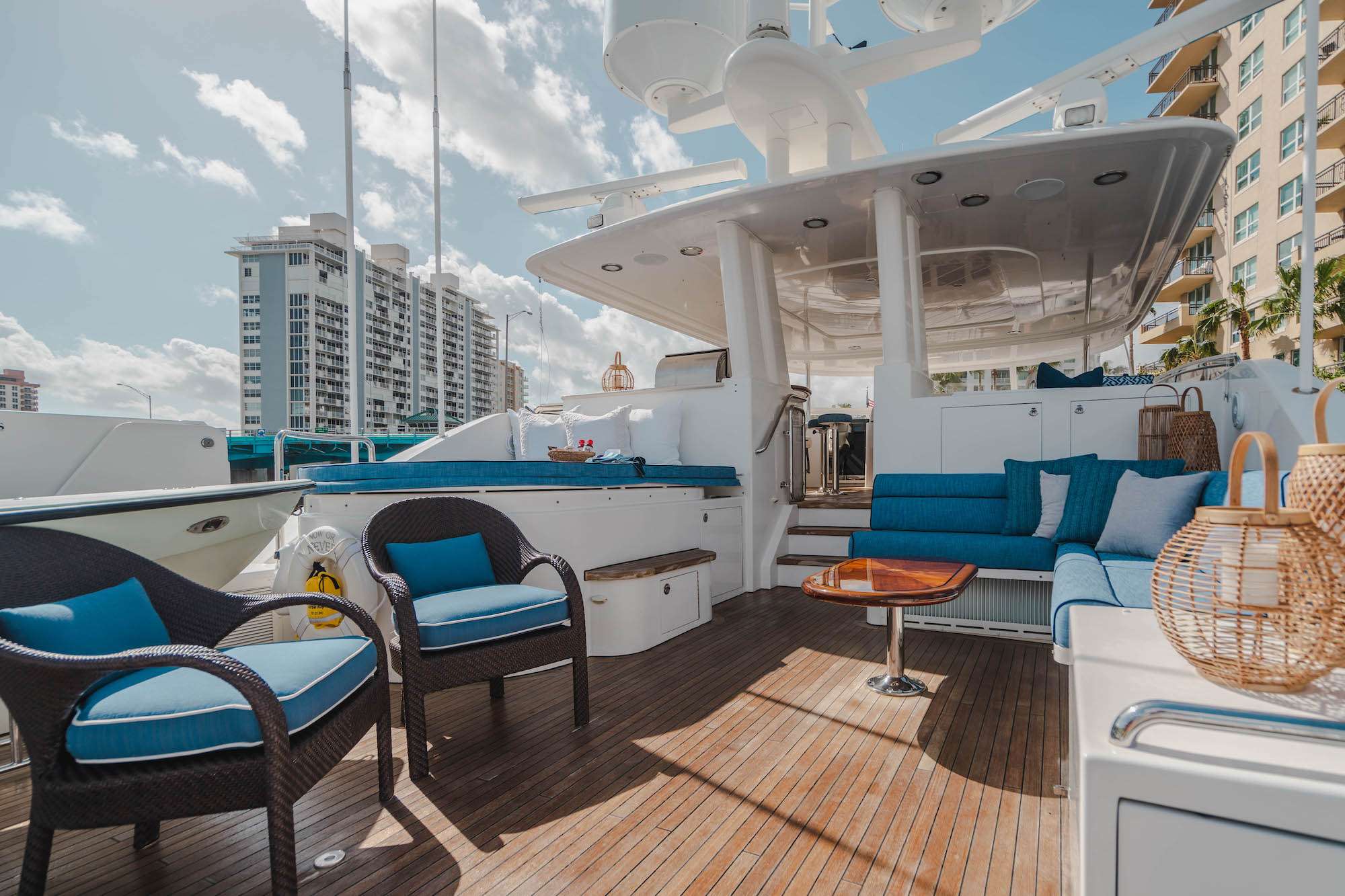 NOW OR NEVER Yacht Charter - Flybridge Seating