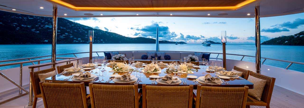 Aft Deck Dining Area