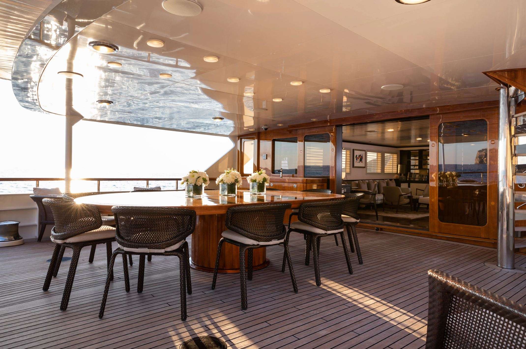 MIRAGE Yacht Charter - Aft Deck