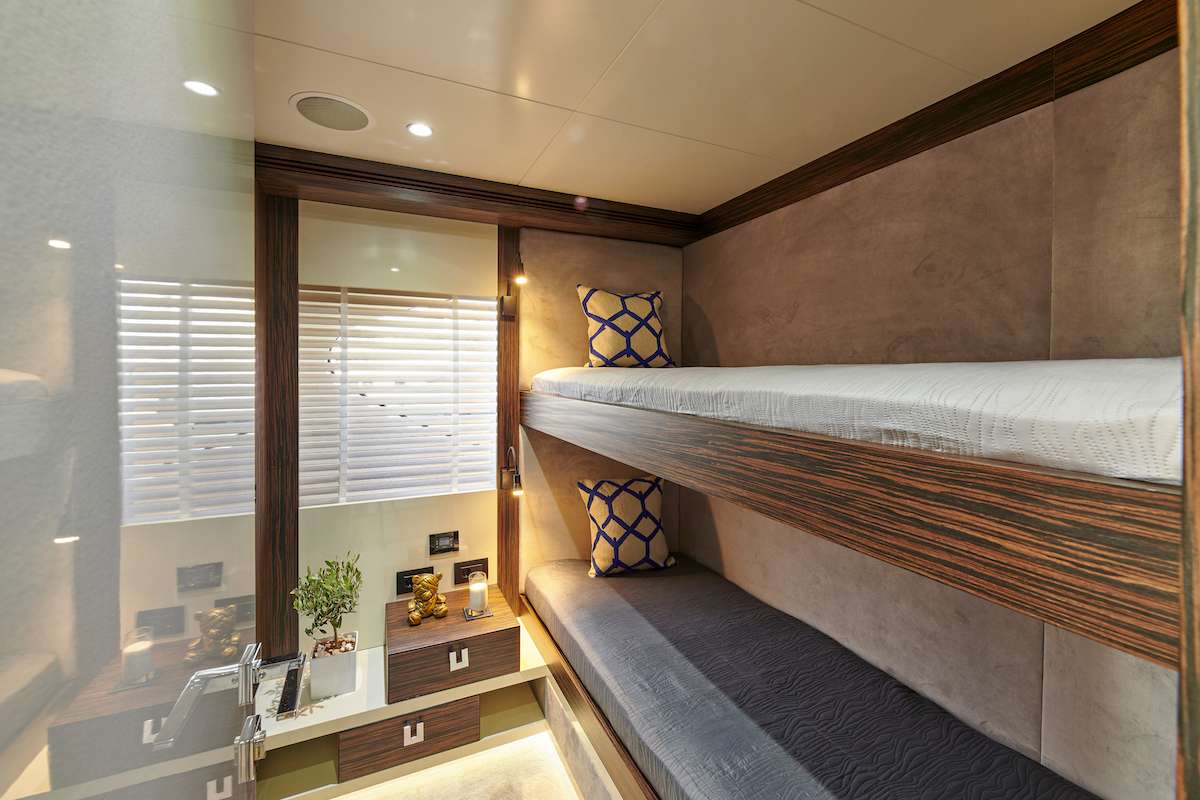 Twin guest cabin on the Main deck