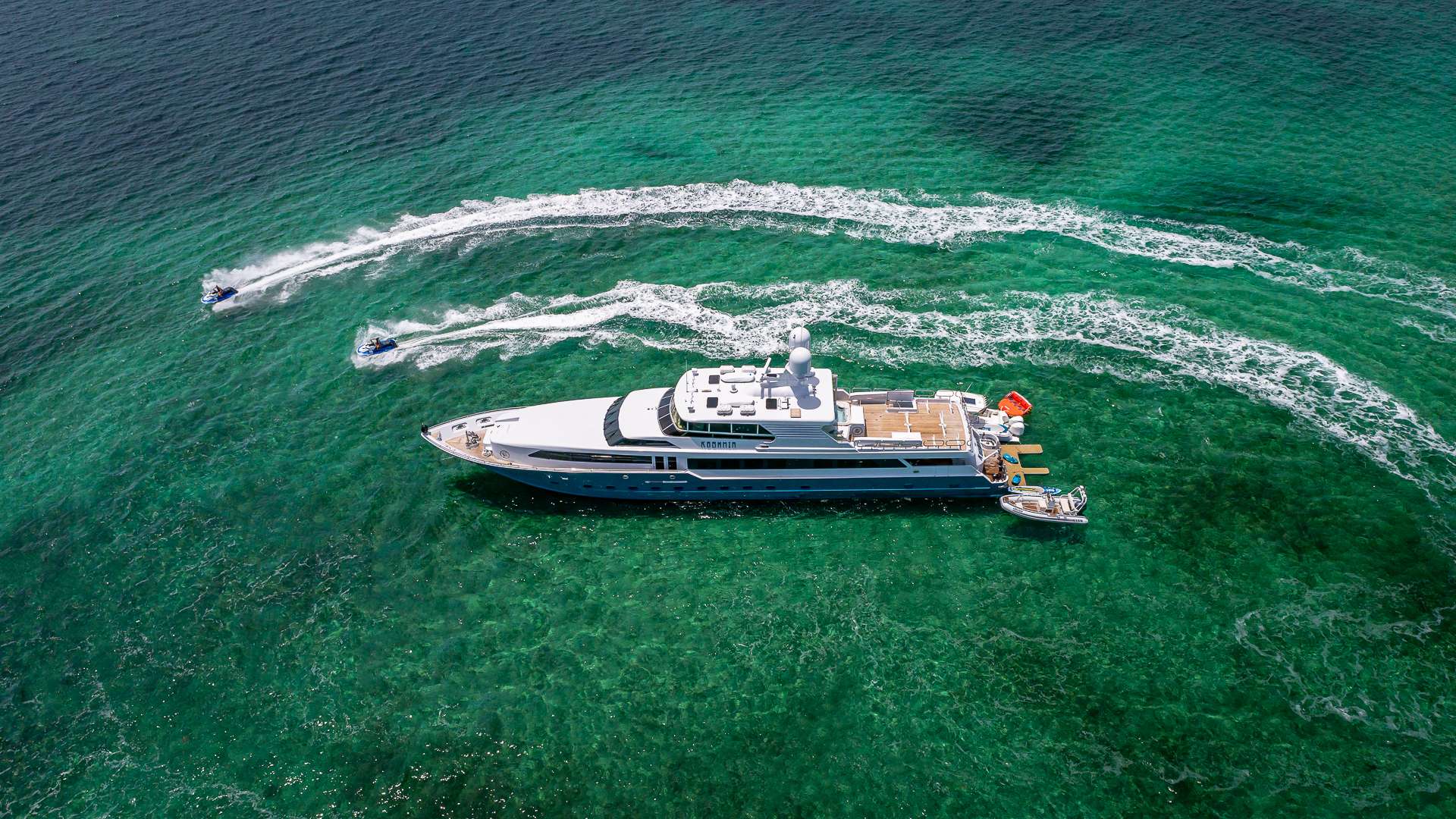 KASHMIR Yacht Charter - Arial View