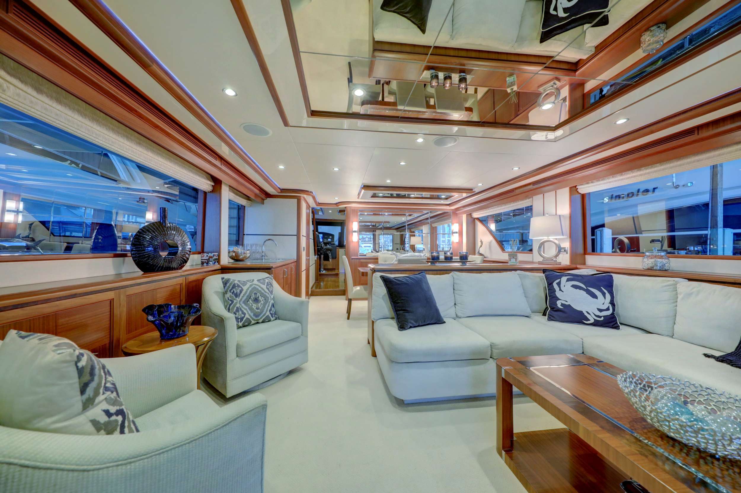 UNCORKED Yacht Charter - Main Salon facing Forward