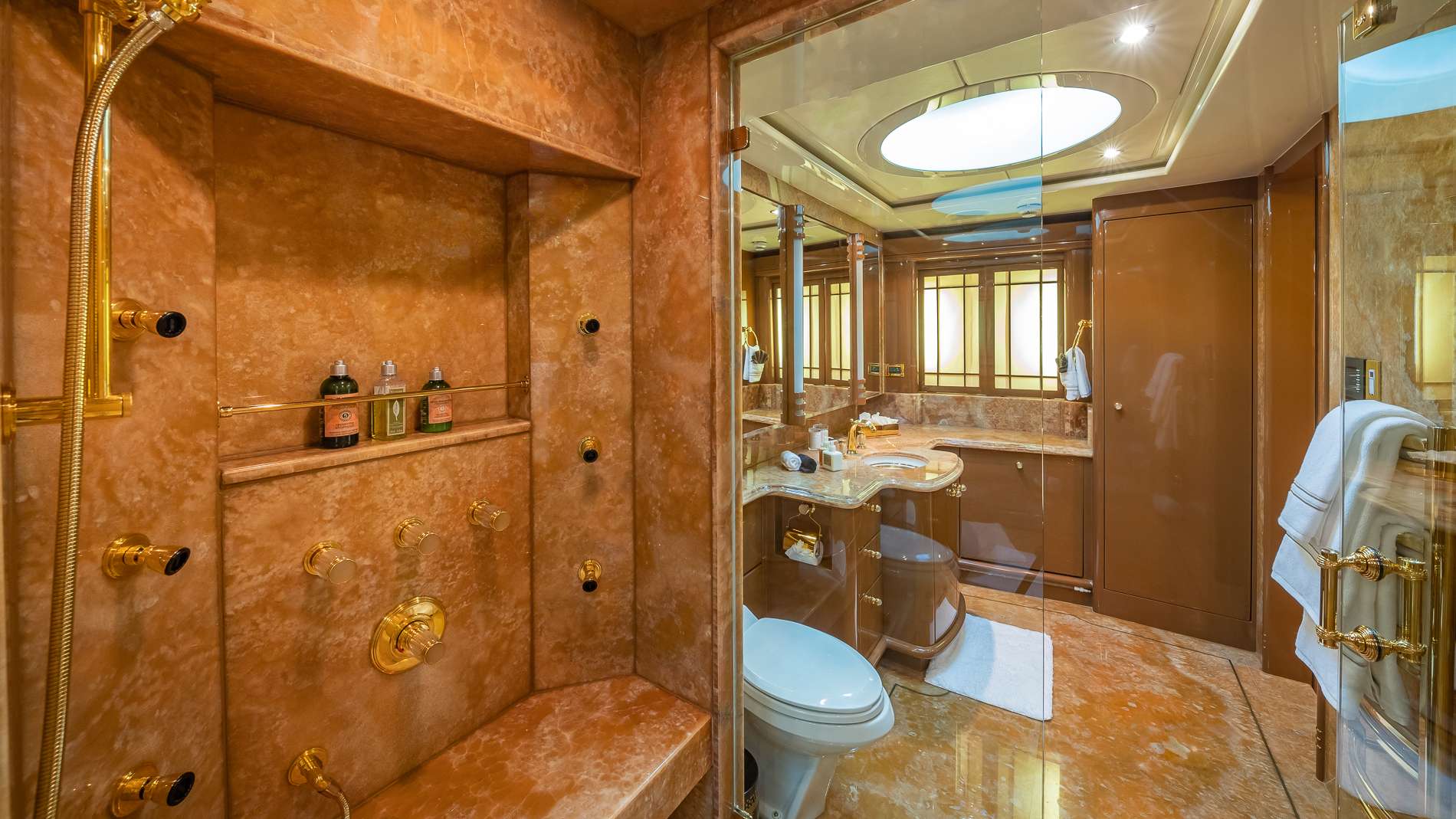 On deck master bath