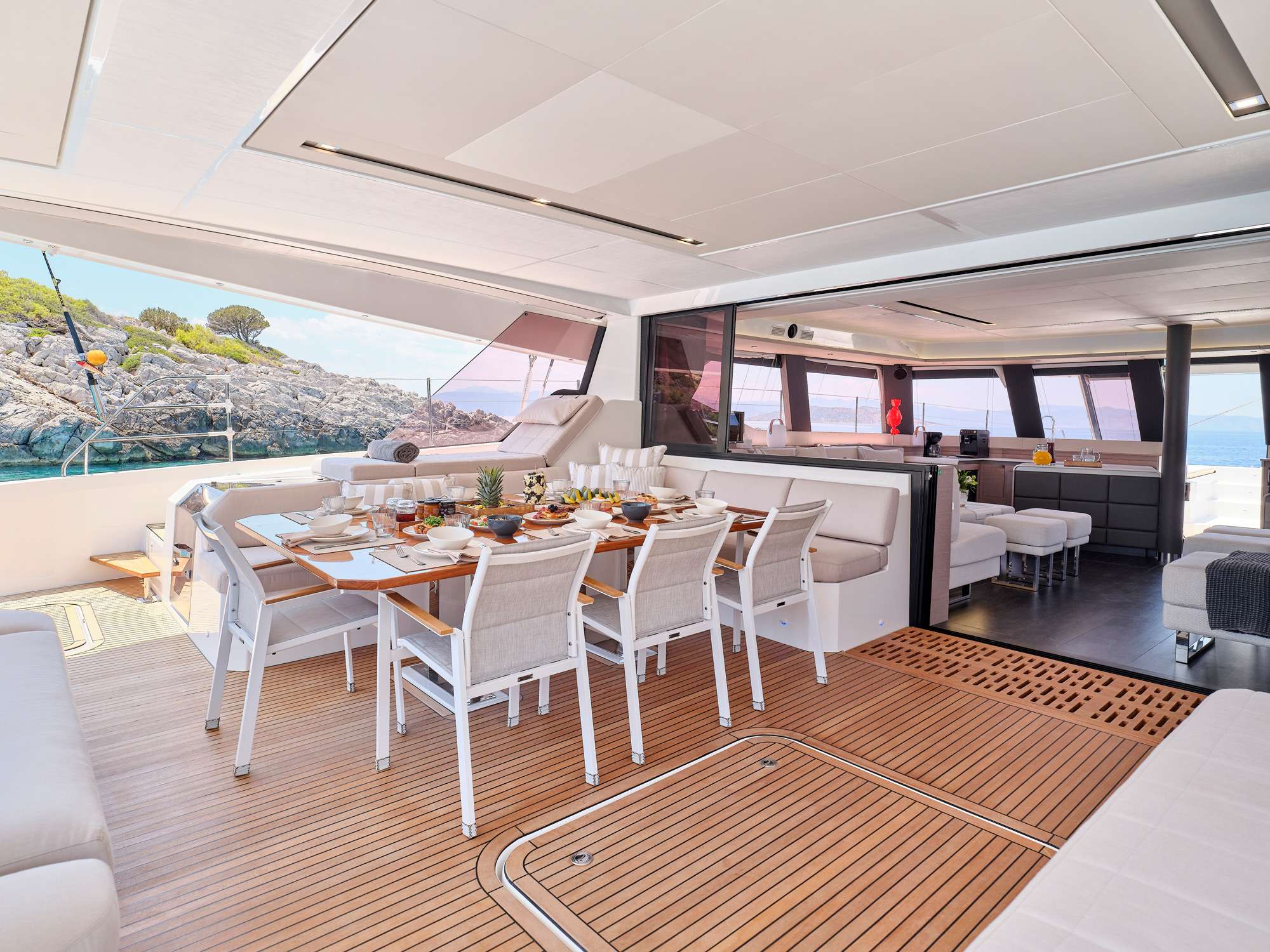 Aft dining area