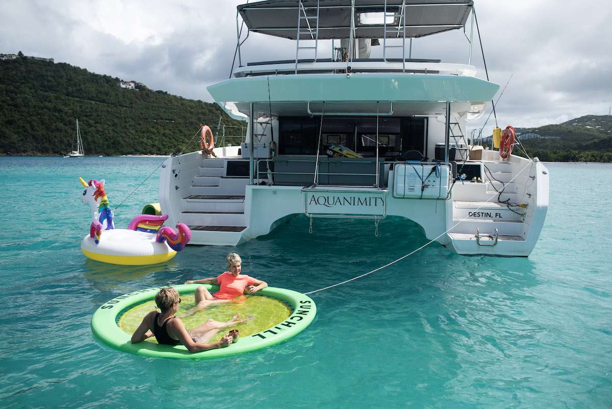 AQUANIMITY Yacht Charter - Floating Mat