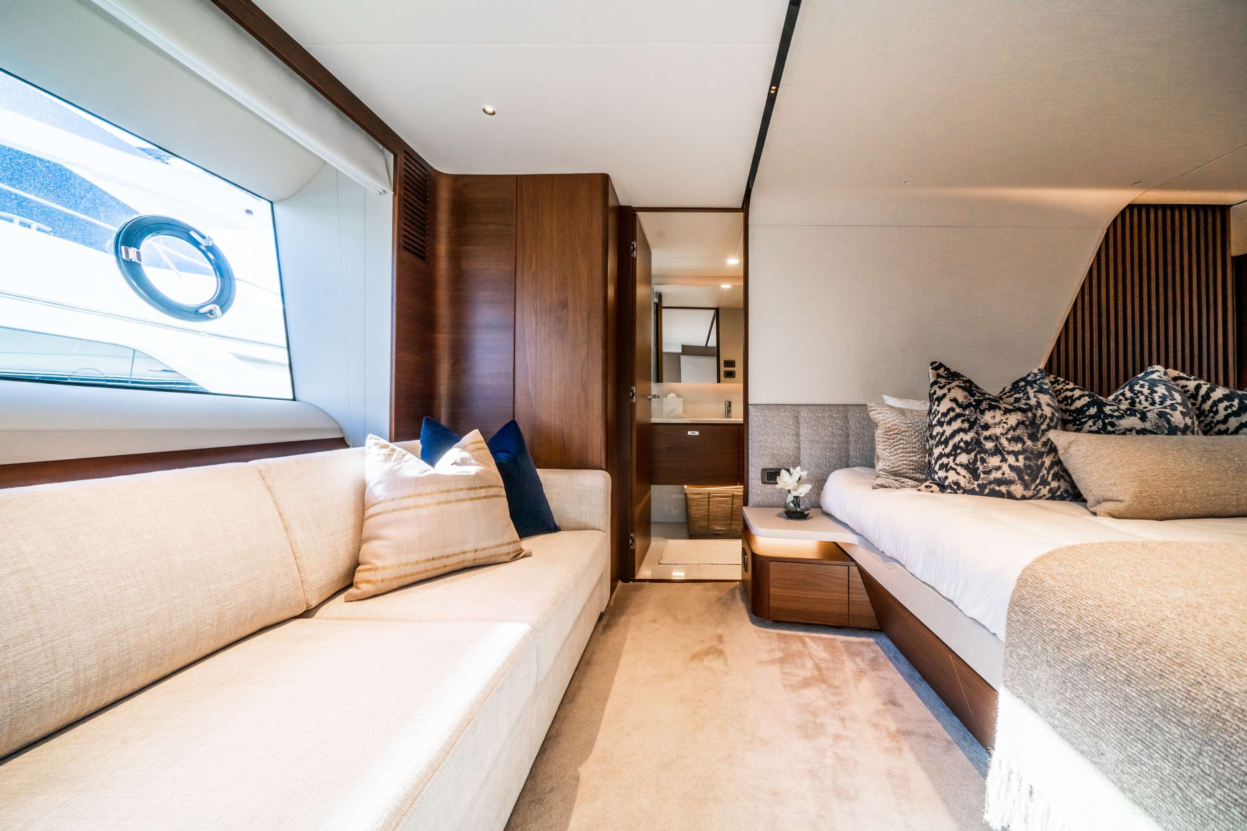 RECORD YEAR Yacht Charter - Master Stateroom Lounge