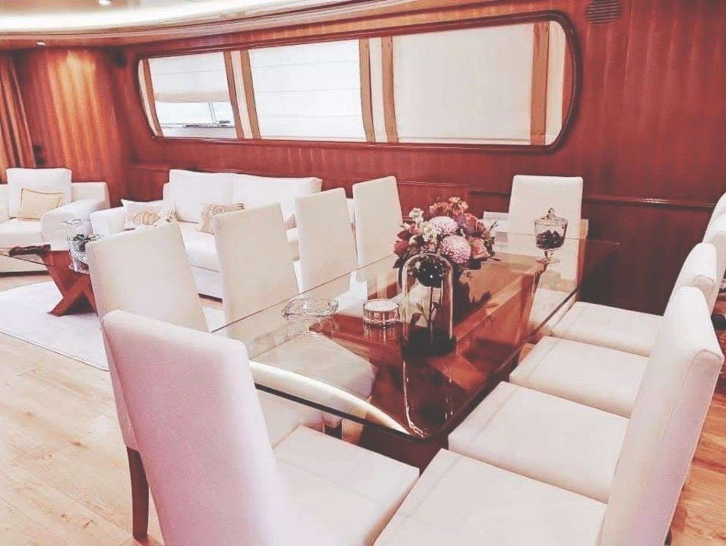 ILLYA F Yacht Charter - Dining Area