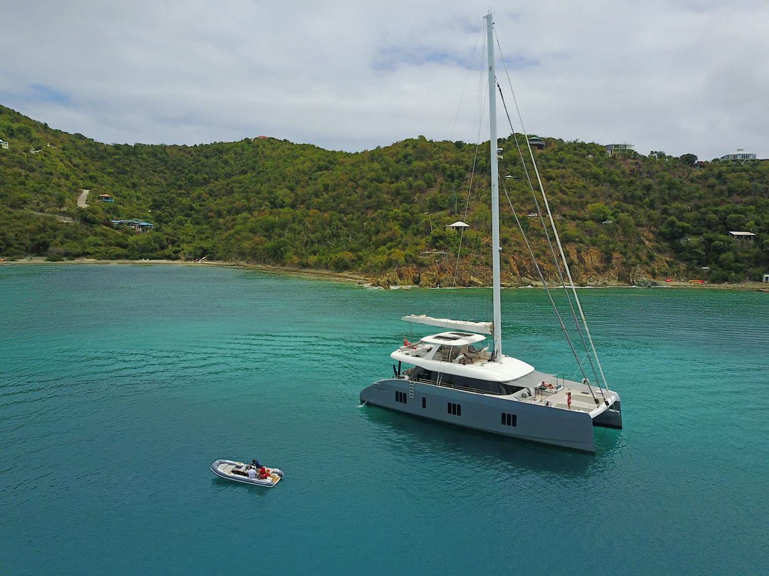Style. Stunning. Seaduction. Simple elegance. SEACLUSION
Sunreef 80 Sailing Catamaran. Up to 8 guests sailing the Caribbean, in 4 large guests cabins with two that can be converted to twin cabins as needed.