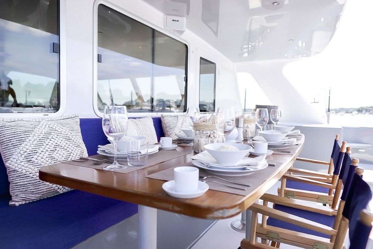 GAIA Yacht Charter - Al Fresco Dining
