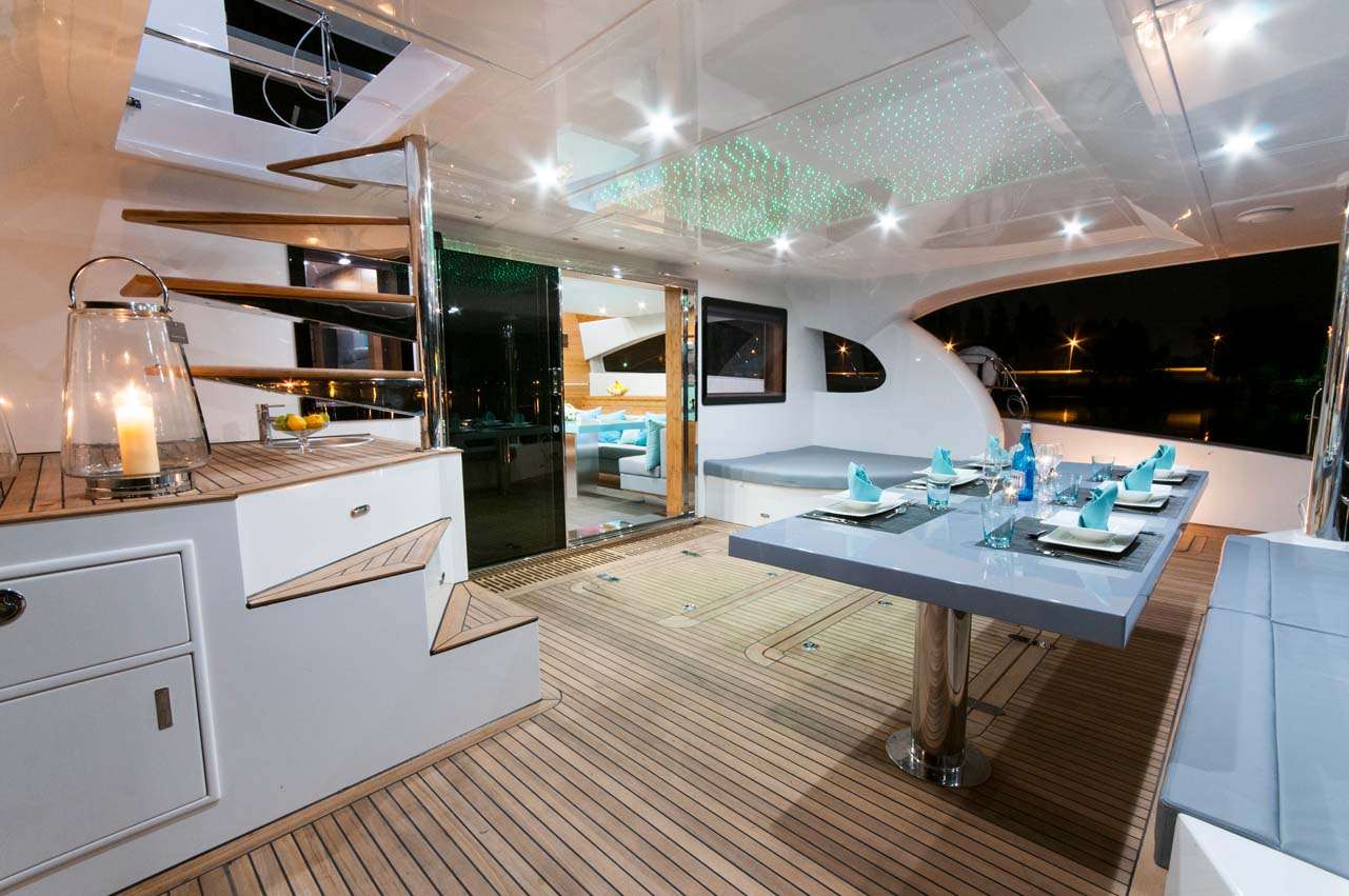 SKYLARK Yacht Charter - Aft Deck